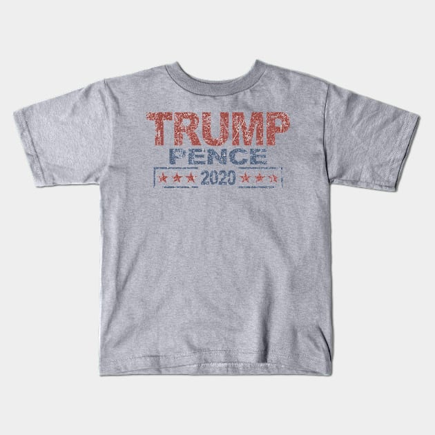 Distressed Donald Trump Mike Pence 2020 Kids T-Shirt by Etopix